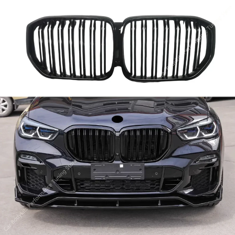 

M Style Gloss Black Air Intake Grille For Bmw X5 G05 30d 40i 40d 45e M50i M50d Pre-Lci Front Kidney Grille Bodykit 2018-2022