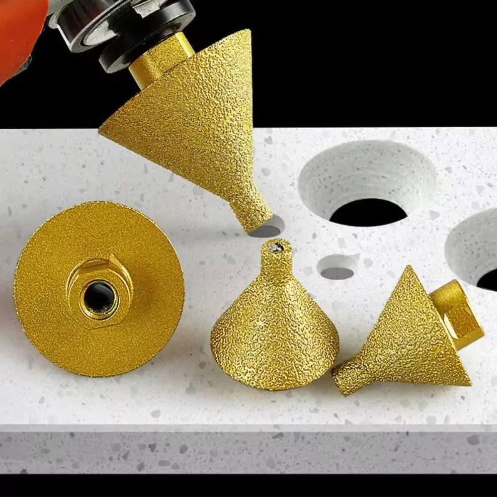 

Ceramic Tile Hole Opener M10 Thread Diamond Beveling Chamfer Bit Hole Punch Grinding Head High Quality Power Tool Parts