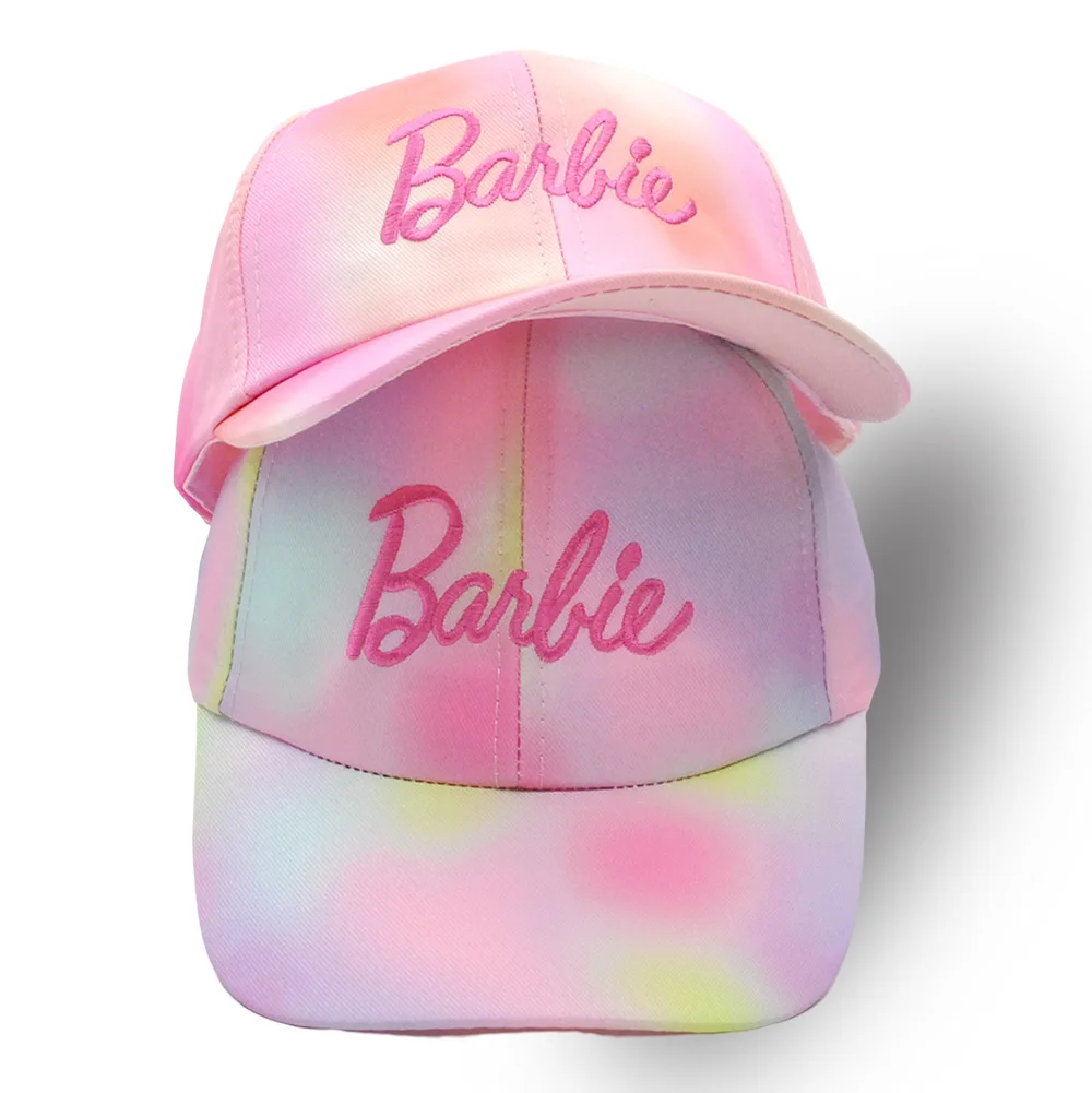 

Kawaii Barbie Baseball Cap Kids Sunscreen Spring Summer Cute Anime Embroidered Curved Brim Duckbill Hat Sun Hat Girl Gift Toys