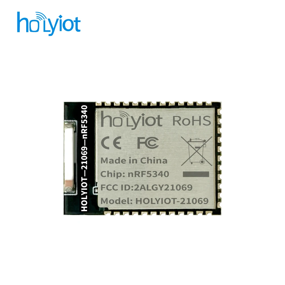 FCC CE certificated nRF5340 2.4 GHz transceiver Bluetooth 5.0 ultra-low power consumption module Ceramic antenna