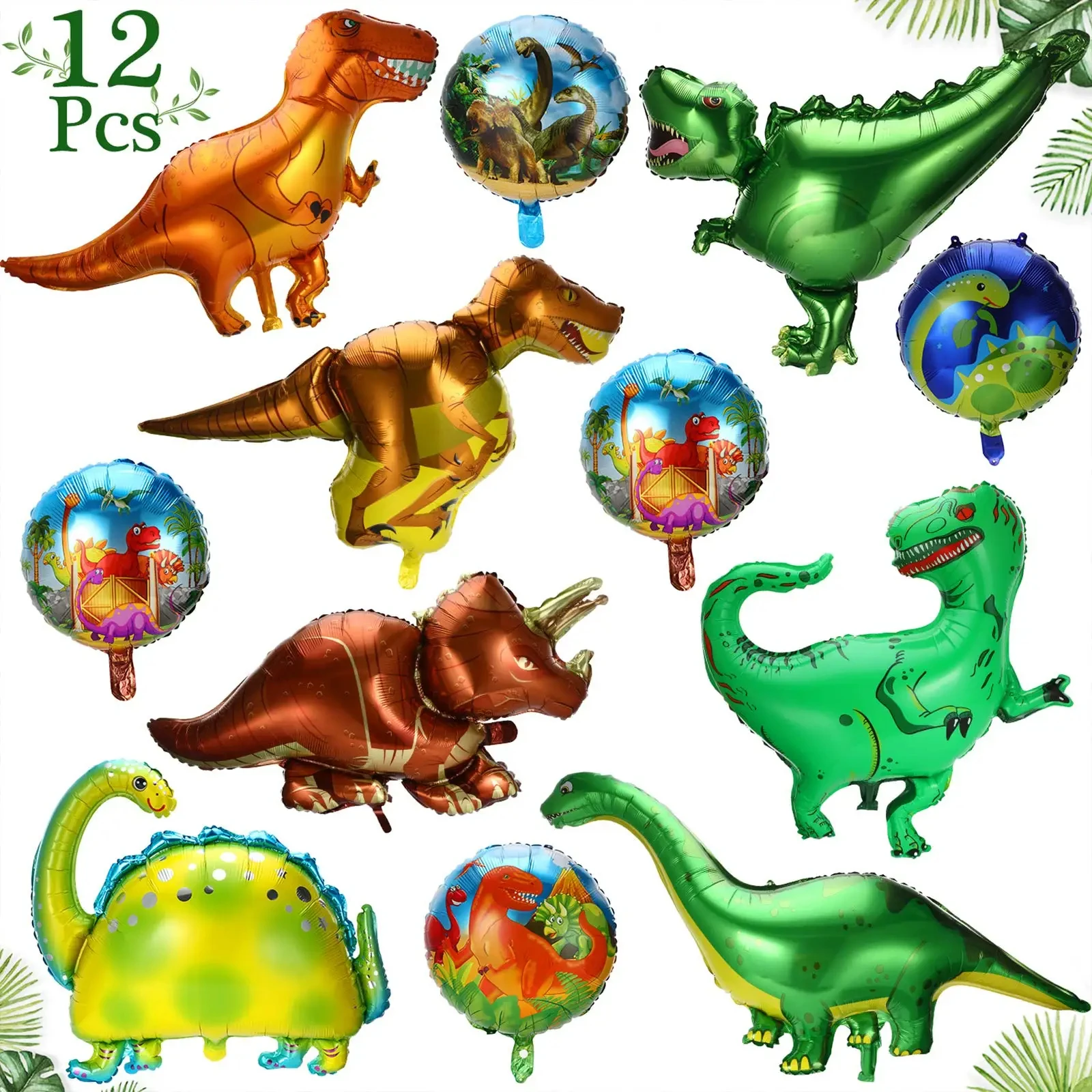 

Dinosaur Mobilization Balloon Foil Aluminum Mylar Helium Jungle Balloons Birthday Baby Shower Jungle Theme Party Supplies