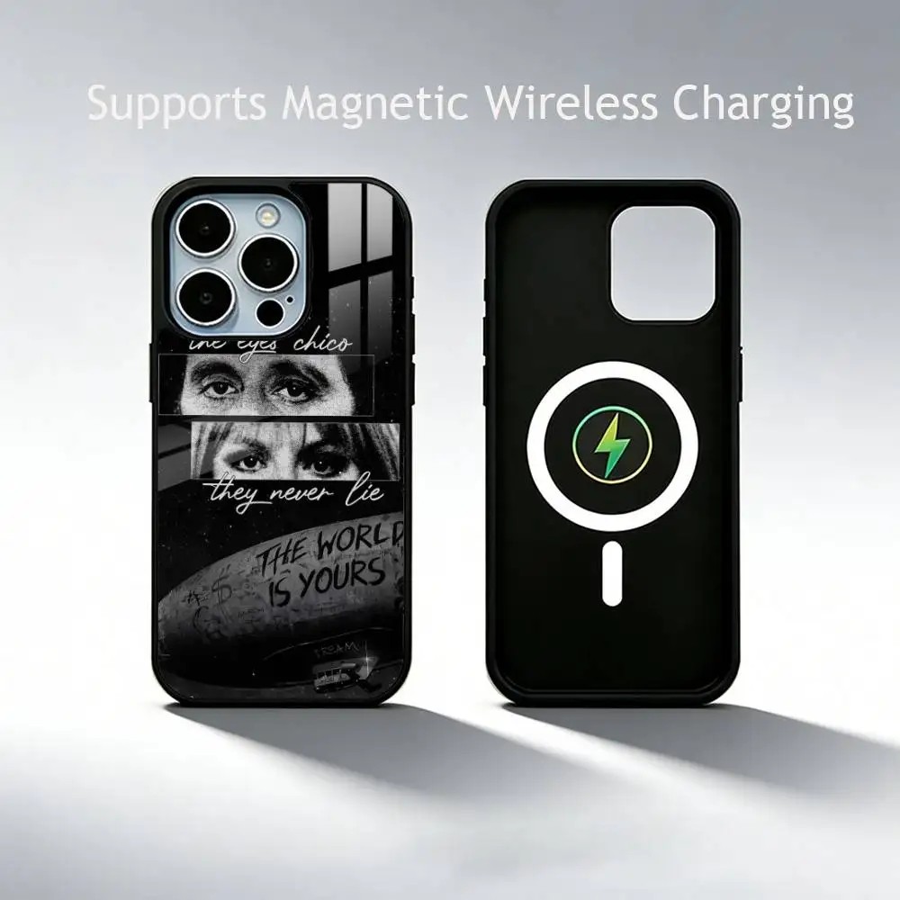 The W-World Is Yours S-Scarfaces   Phone Case For iPhone17,16,15,14,13,12,11 Plus,Pro Supports Magnetic Wireless Charging
