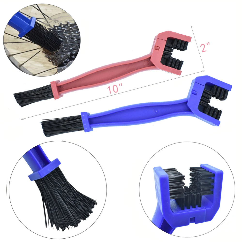 ZK30 Bike Cleaning Kit Bicycle Cycling Chain Cleaner Scrubber Brushes Mountain Bike Wash Tool Set Bicycle Repair Accessories