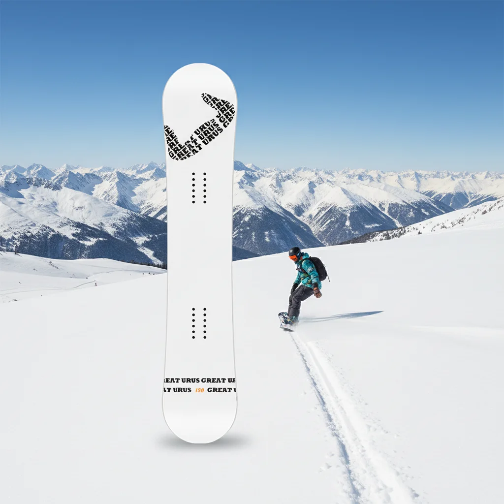 

Custom Logo Snowboards With Wood Core And Fiberglass Construction For All Mountain Riding And Professional Use