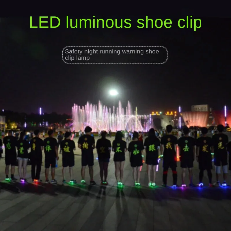 Boże Narodzenie LED Luminous Shoe Clip Light Night Running Light Riding Warning Light Flashing Luminous Shoe Clip Dance Decoration