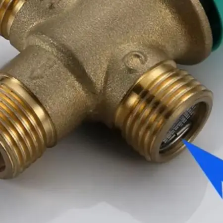 Adjustable Temperature Valve Copper Temperature Control Valve Clean Water Supply Valve Water Stop 1 2 Inch Interface