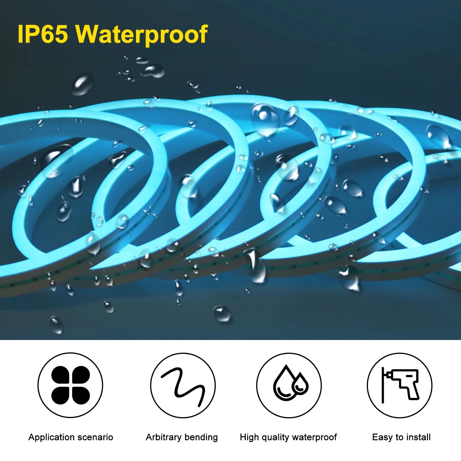 5V USB Neon LED Strip Light with Touch/Switch/Battery Box 2835 120LEDs/m Waterproof Flexible Neon Tape 8 Colors For Room Decor