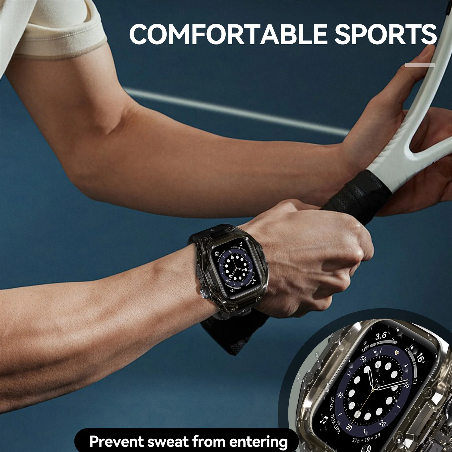 เคสนาฬิกากันน้ำ ShellBox IP68 สำหรับ Apple Watch Series 10 สำหรับ iWatch 46 มม. S10 สายซิลิโคน เหมาะสำหรับดำน้ำและว่ายน้ำ