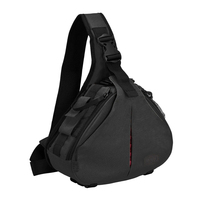 DSLR Camera Bag Professional Shoulder Photography Bag Waterproof Sling Bag for Canon Sony SLR Camera Lens Tripod with Rain Cover