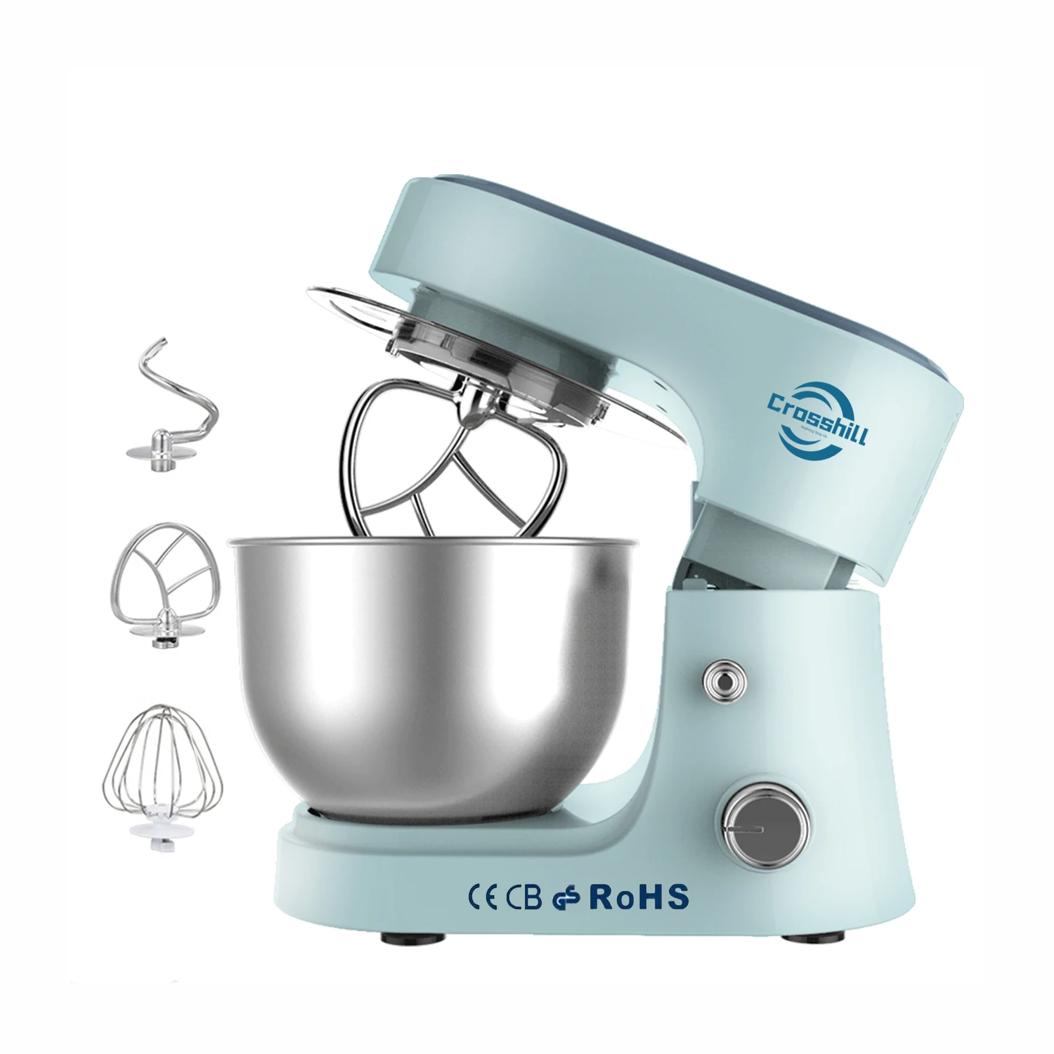 Spiral Kitchen Bread Cake Chapati Food Commercial 4L 5L 5.5L 6L Home Appliance Mixing Machine Dough Stand Mixer