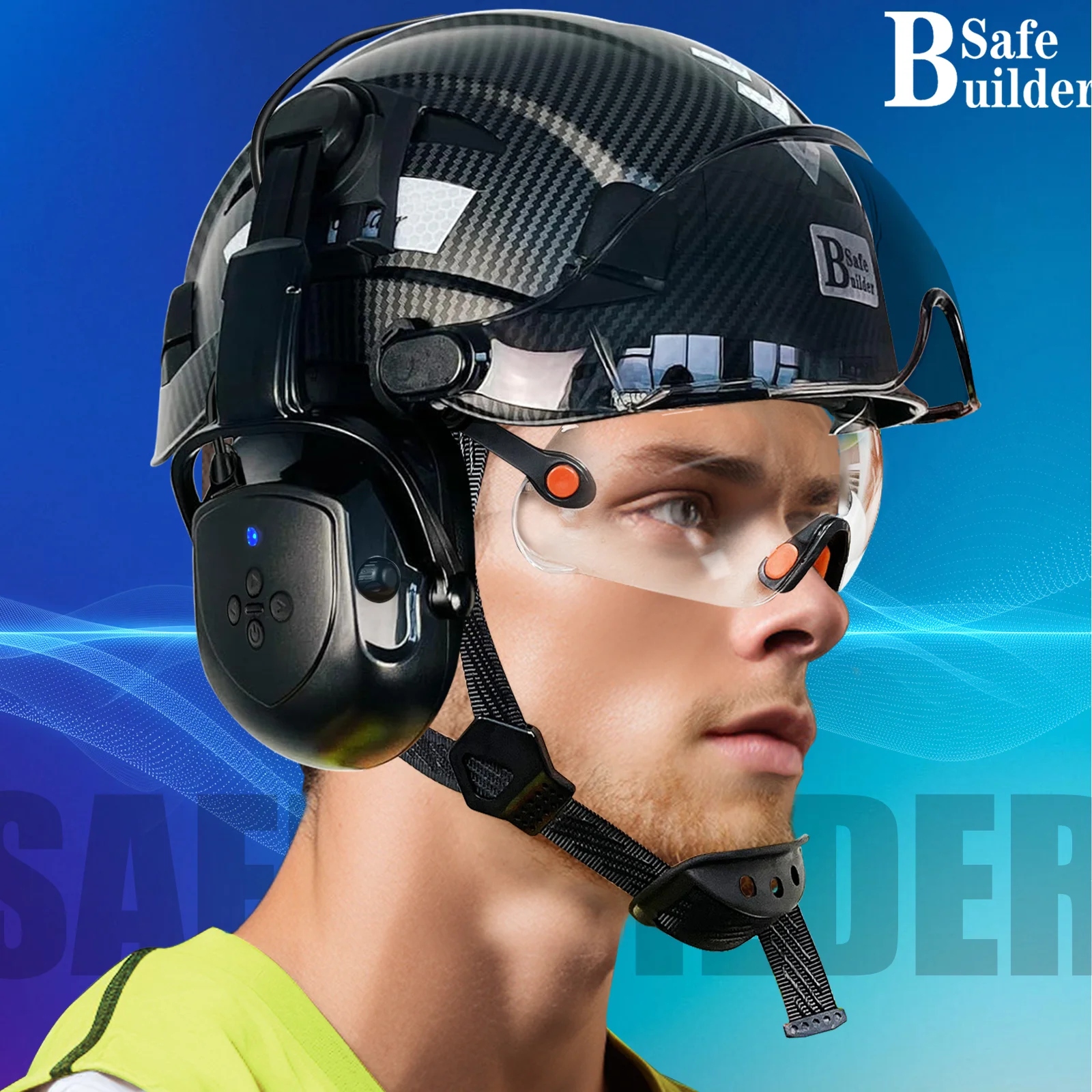 Protège-oreilles Bluetooth CE, casque de sécurité réglable, casque de Protection auditive