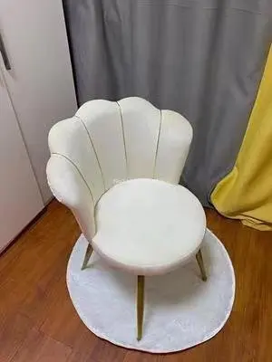 Modern Nordic Dressing Chair Velvet Home Living Room Dining Chairs Bedroom Furniture Makeup Stool كرسي cadeira 의자 Nail Chair