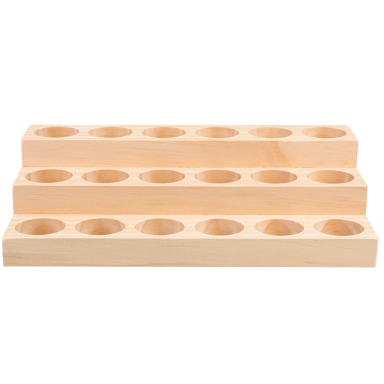 Wood Tiered Oil Organizer Essential Cabinet Rack for Oils Wooden Holder Storage Riser Display Stand Shelving