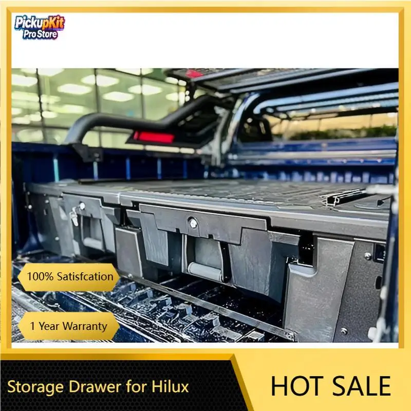 

Offroad ABS Plastic Slide Drawer Bed Storage System for Hilux