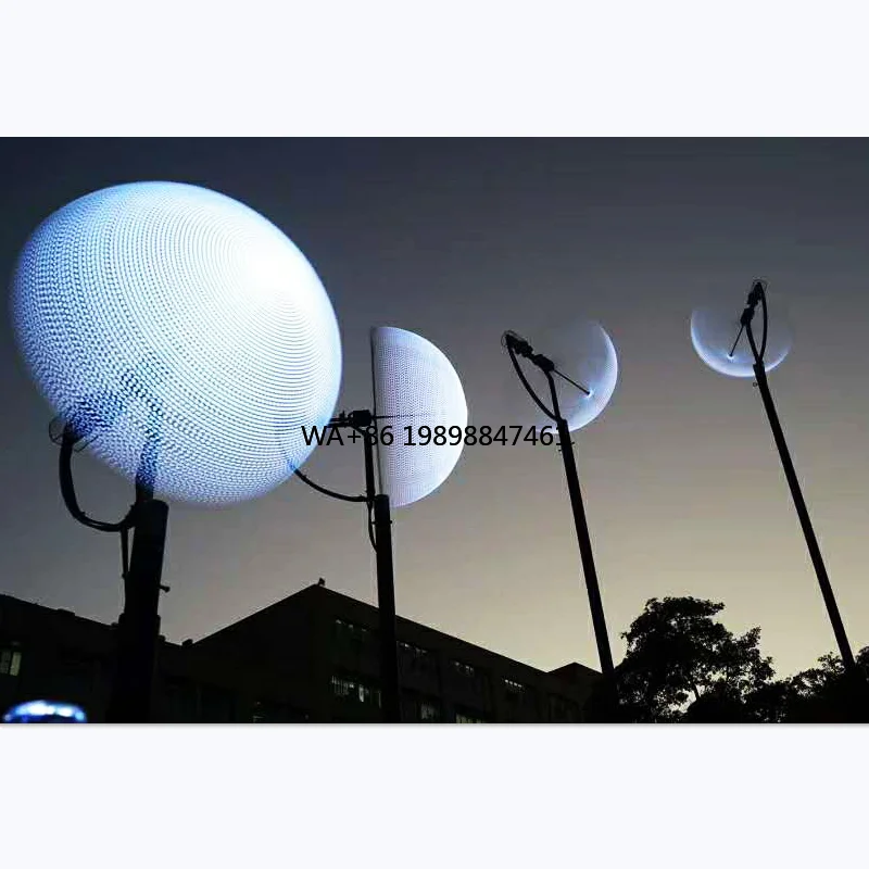

New Design Outdoor Waterproof IP65 Artistic Moon Shape LED Landscape Lighting Motif Light