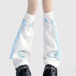 Japanese Lolita JK Student Pile Up Socks Y2K Leg Warmer Subculture Strap Leg Cover Spicy Girl Women Long Socks Boot Cuffs Summer