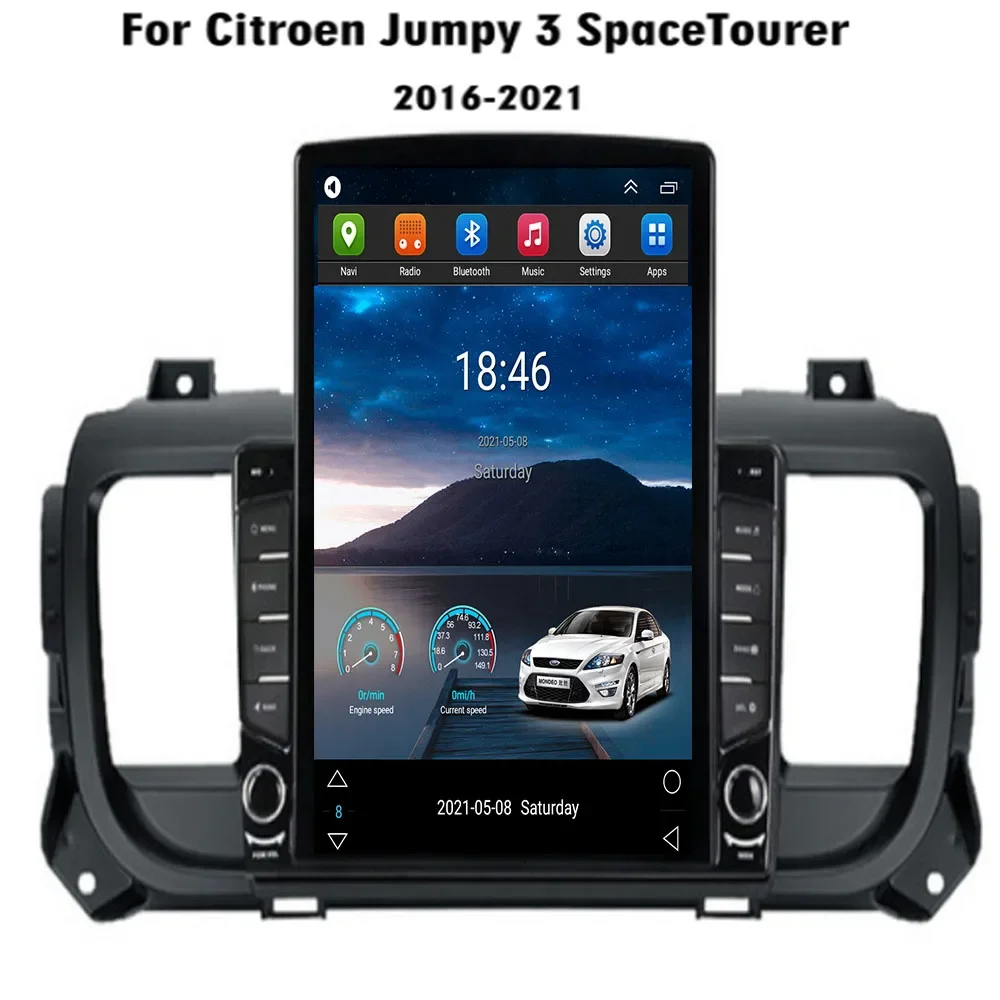 Android 14 Auto For Citroen Jumpy 3 2016 - 2050 For Peugeot Expert 3 2016 - 2050 Car Radio Multimedia Video Player Carplay DVD