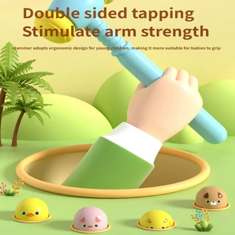 

Electric Hit A Mole Board Game Toy For Kids with Double Player Battle Mode Intelligent Pounding Game for Party Fun