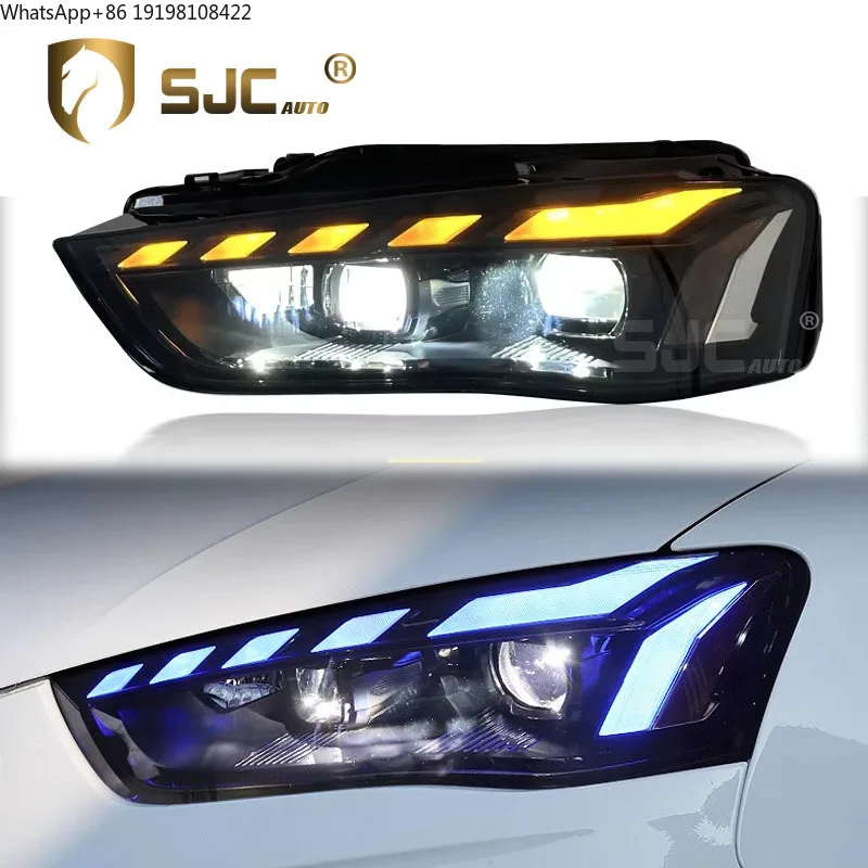 

Новые фары SJC для AUDI A4 B8.5 B9.5 2013-2016, передние фары для Audi A4, противотуманные фары, автозапчасти