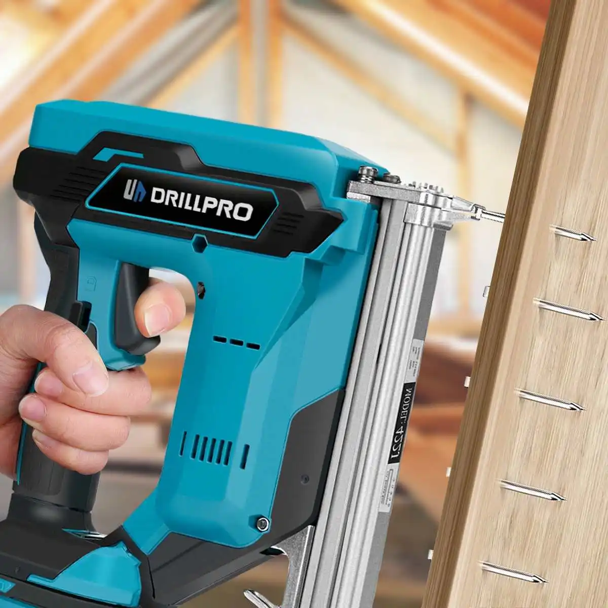 Imagem -02 - Straight u Staples Electric Nail Gun Grampeador sem Fio sem Escova Ferramentas Elétricas para Madeira para Makita Bateria 18v Drillpro-f30