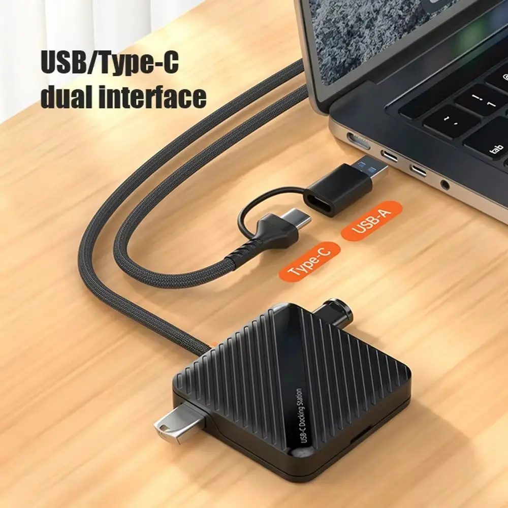 OTG Adapter USB 3.0 Memory Card Reader USB 3.1 Dual Slot SD Card Reader Type-C 5Gbps High-Speed Card Reader Adapter For PC
