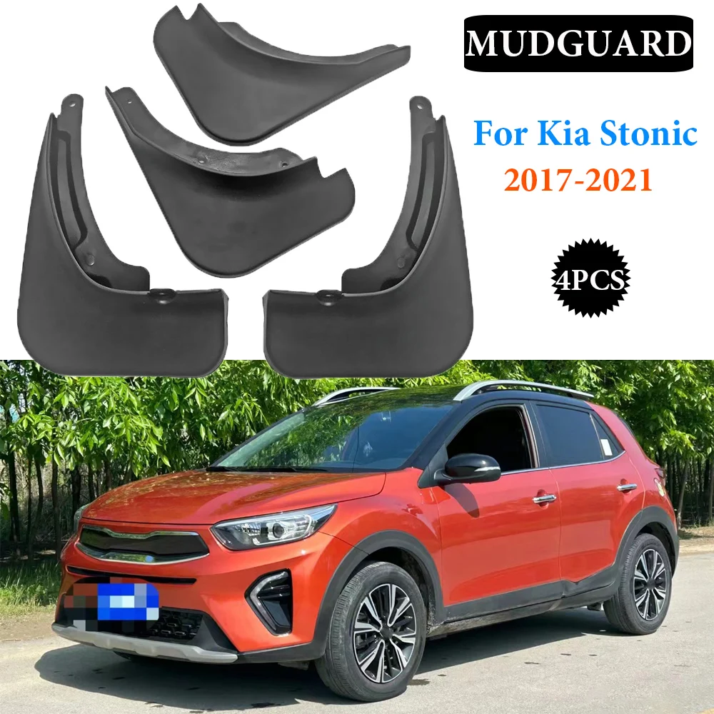 

For Kia Stonic 2017-2021 Mudguard Fenders Mud Flap Guard Splash Mudflap Car Accessories Auto Styline Front Rear 4pcs