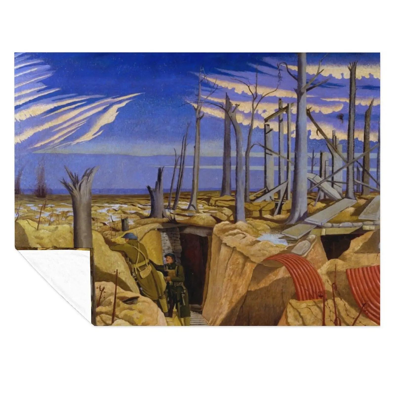 

Oppy Wood by John Nash (1917) Throw Blanket For Decorative Sofa Personalized Gift Luxury Brand Softest Blankets