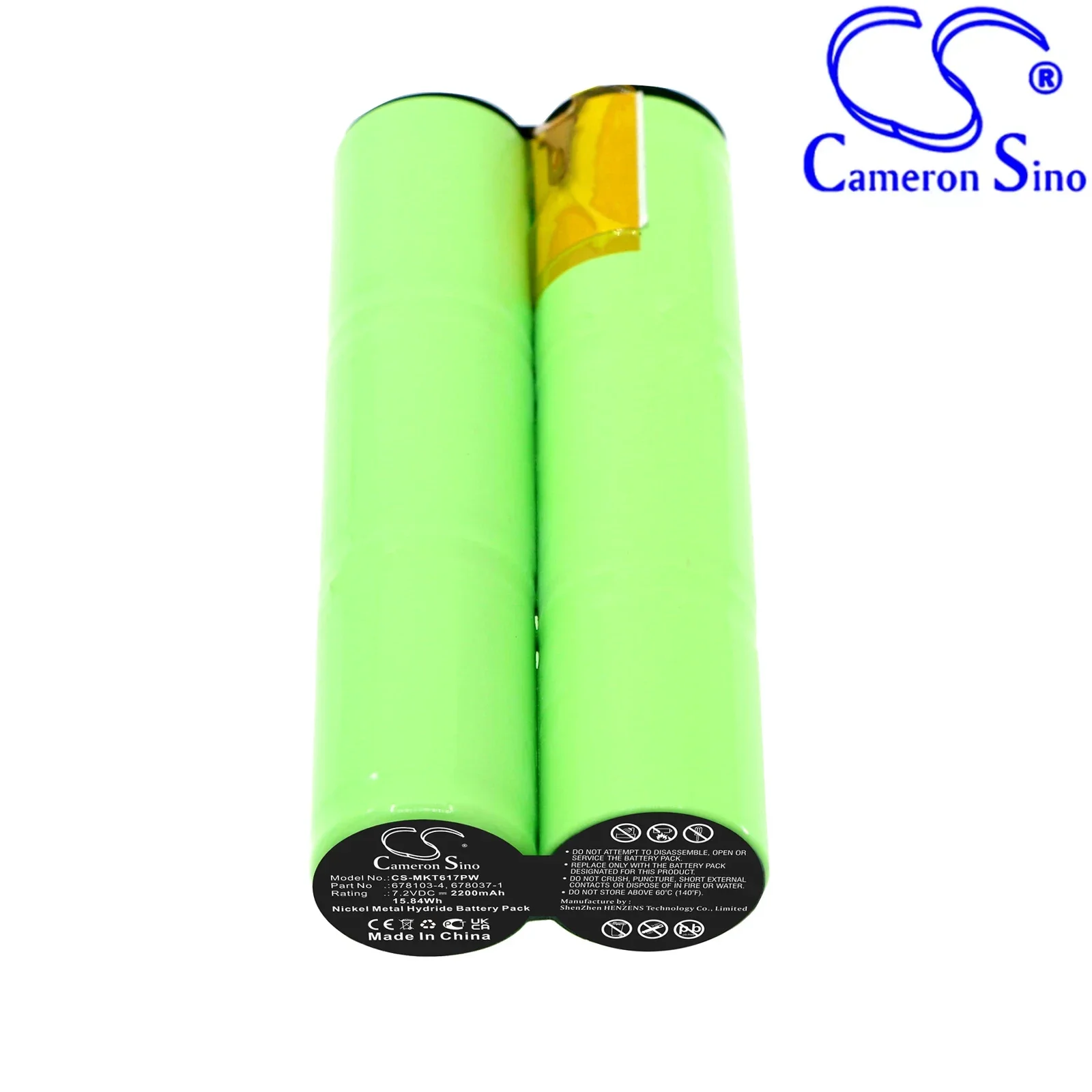 CS Replacement Battery for Makita 6176D,6176DW,6176DWF,6076DW,6010SD,6010SDW,6070D,6170D,M001 PN:678103-4,6 2200mAh / 15.84Wh