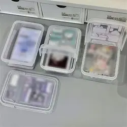 Transparent Box High Quality Card Film Storage Box Dust-proof Household Storage Collection Utensils Dust Box Strong And Sturdy