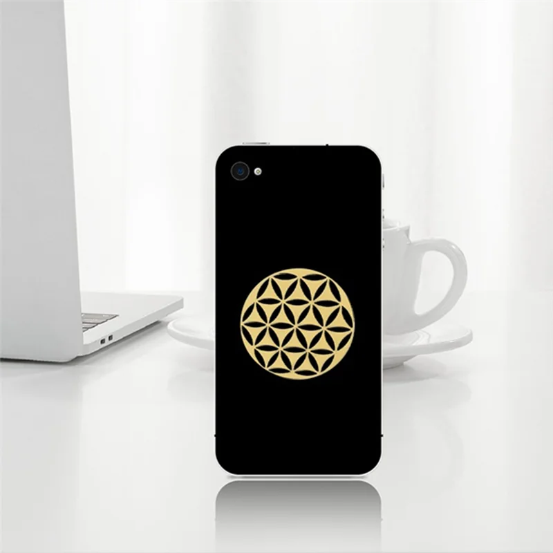 

ABZC-10Set New Metal Energy Decor Sticker Flower Of Life Home Office Decoration Stickers