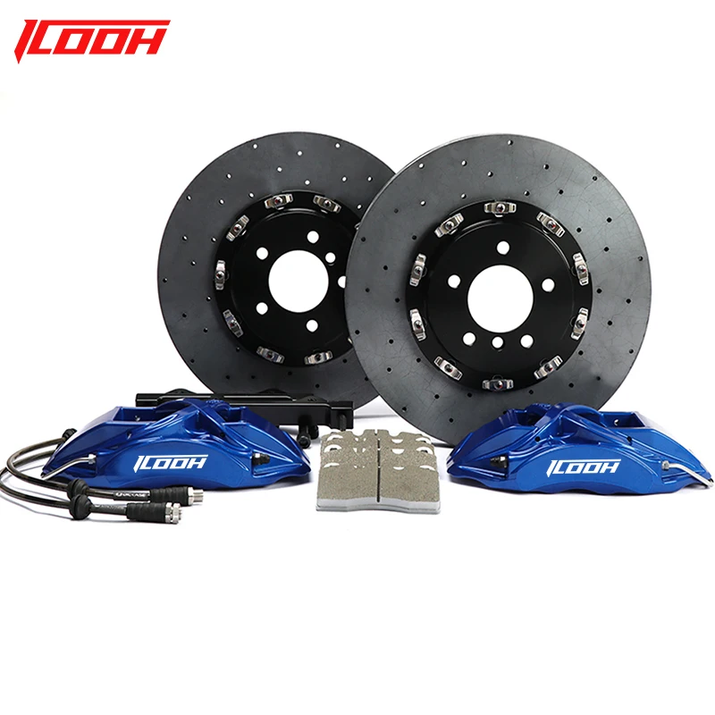 ICOOH Aluminum Alloy 6 Pot Brake Caliper Carbon Ceramic Disc Rotor Kits for BMW F34 F30 F80 E82 E90 E92 E93