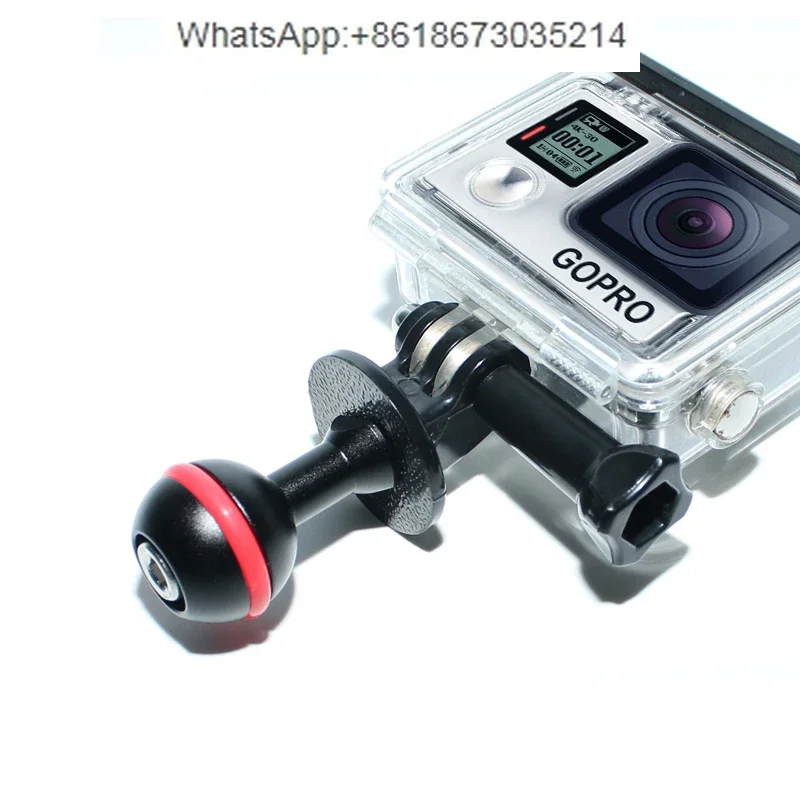 Submersible sports camera gopro adapter ball head underwater light arm connection standard ball head