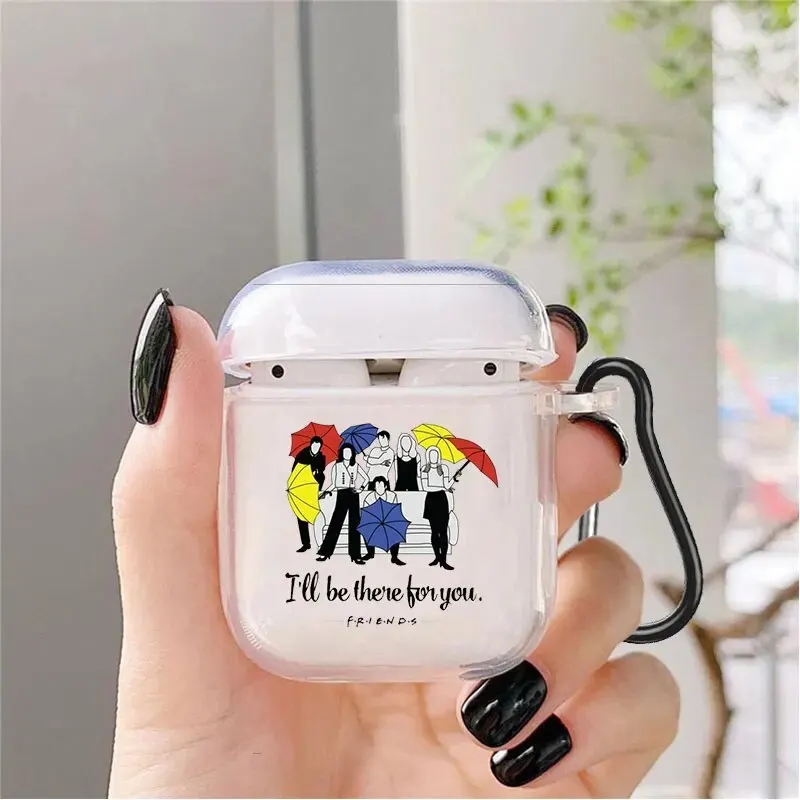 Funny Friends Art Painting Case For AirPods 3 Pro Bluetooth Earphone Wireless Box soft Silicone Protective Air Pods 1 2 Cover