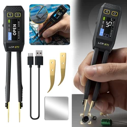 Digital LCR Tweezers Precise Electronic Component Analyzer Tester Resistance Capacitance Diode Tester Meter For Voltage Test