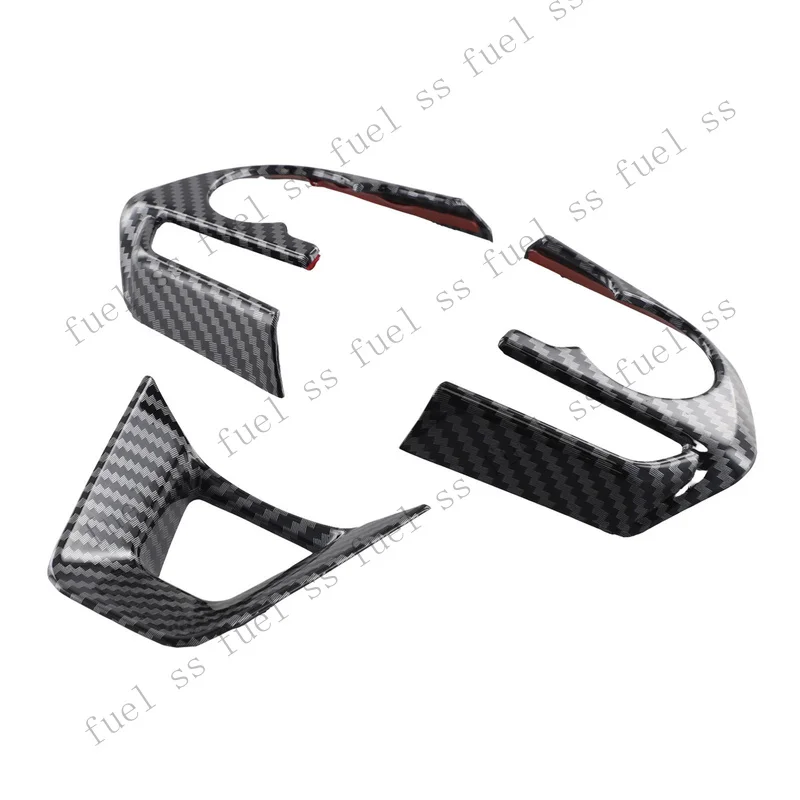 S+ Premium ABS Steering Wheel Button Panel Cover Trim 3Pcs for Toyota For RAV4 3