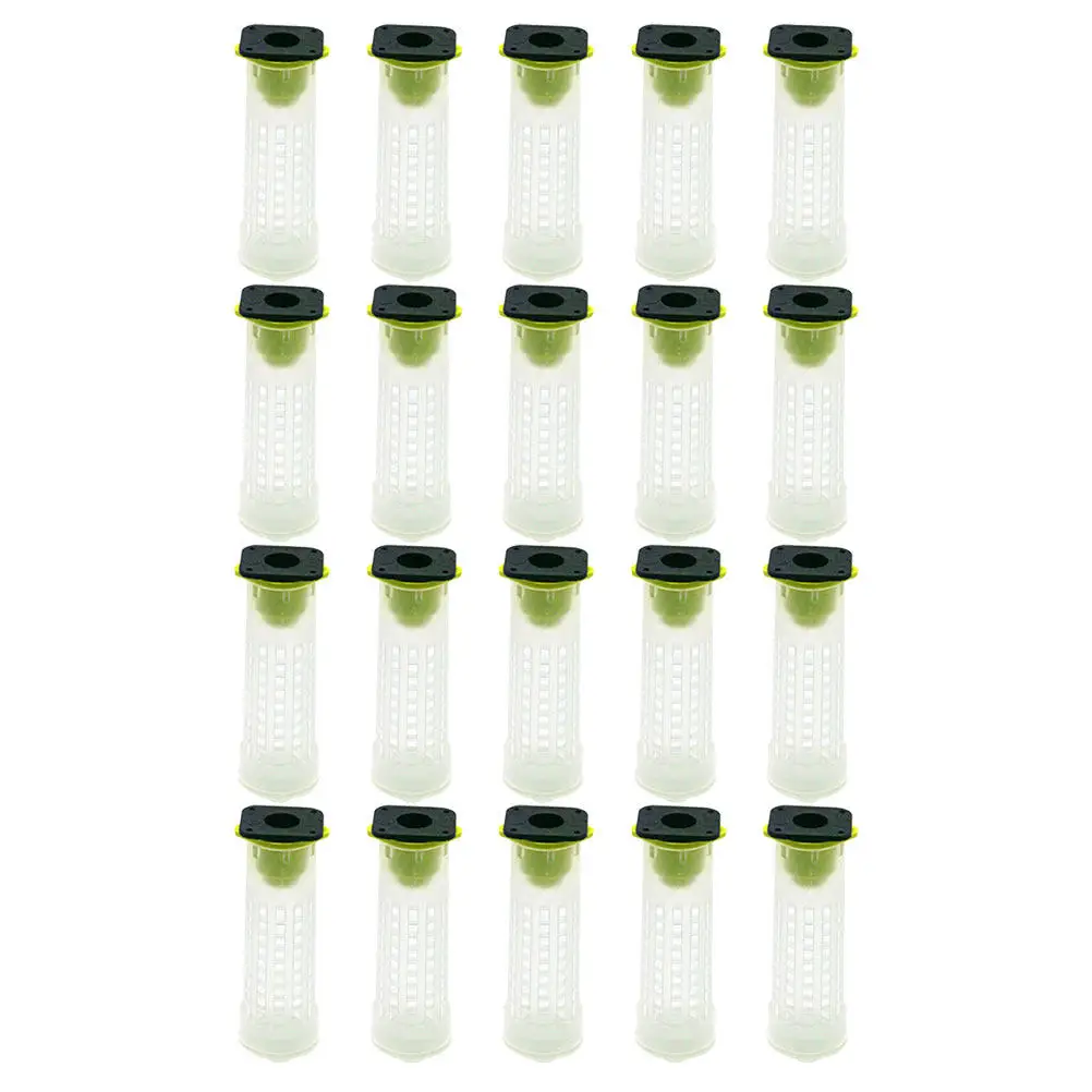 

20 шт. Защитные сетчатые чехлы для пчелиных маток, пластиковые, вентилируемые, устойчивые к укусам, для безопасного разведения пчел, товары для пчеловодства