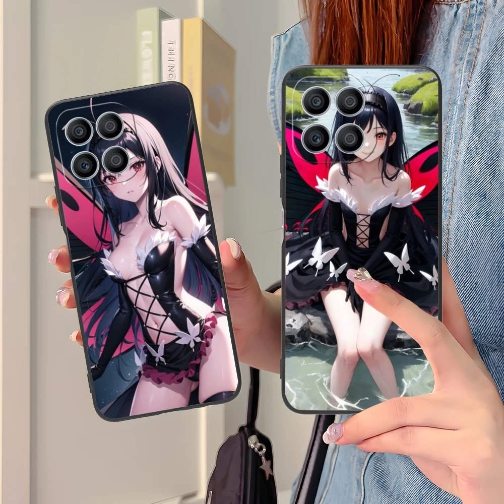 Accel World Kuroyukihime Mobile Cell Phone Case for Huawei Honor 90 80 70 60 50 30 20 10 9 8 7 Pro S SE Lite 5G Black Cover