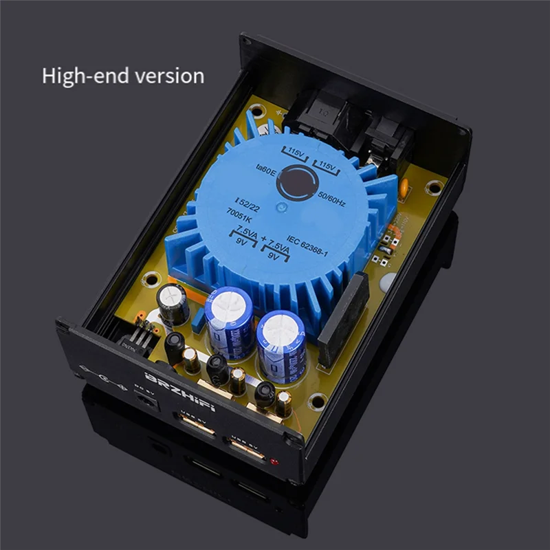 3CGRO-Low Noise For DAC Headphone Amplifier 15W DC5V USB Audio Linear Power Supply For LT1086CT CLC Filters DC5521 CAS XMOS