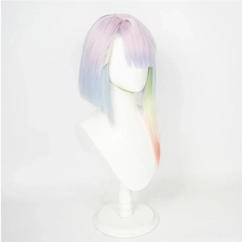 2026 Anime Cyberpunk Edgerunners Lucy Cosplay wig Multi Colors Heat Resistant Synthetic Hair Wigs   XZ8E3 - view 3