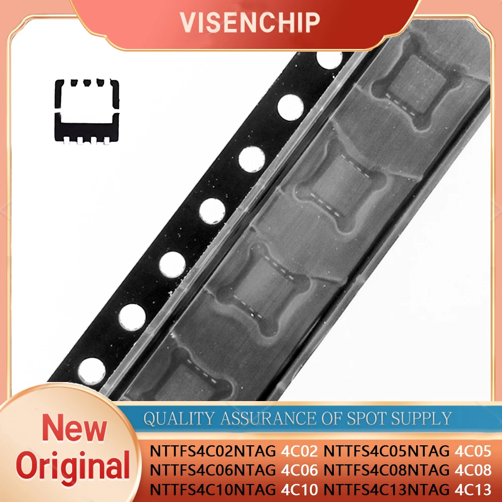 5 piezas 4C02 4C05 4C06 4C08 4C10 4C13 NTTFS4C02NTAG NTTFS4C05NTAG NTTFS4C06NTAG NTTFS4C08NTAG NTTFS4C10NTAG NTTFS4C13NTAG QFN-8