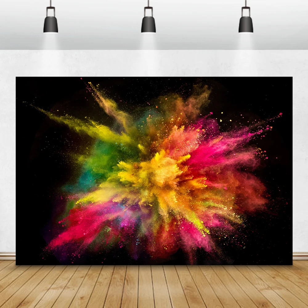 Abstract Patterns Colorful Smog Art Painting Party Photography Backdrops Photographic Backgrounds For Photo Studio Props