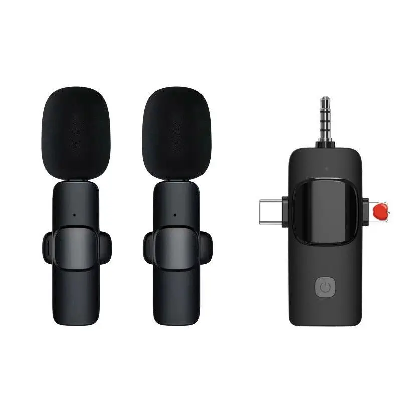 Mini K15 Wireless Microphone 3 in 1 Lavalier Microphone for 