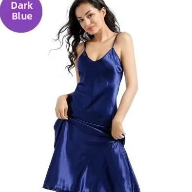 

Soft Large Neck Suspender Deep Medium Long Men's Underwear Home Clothes Spring Season Comfortable Sleepwear Bathrobe