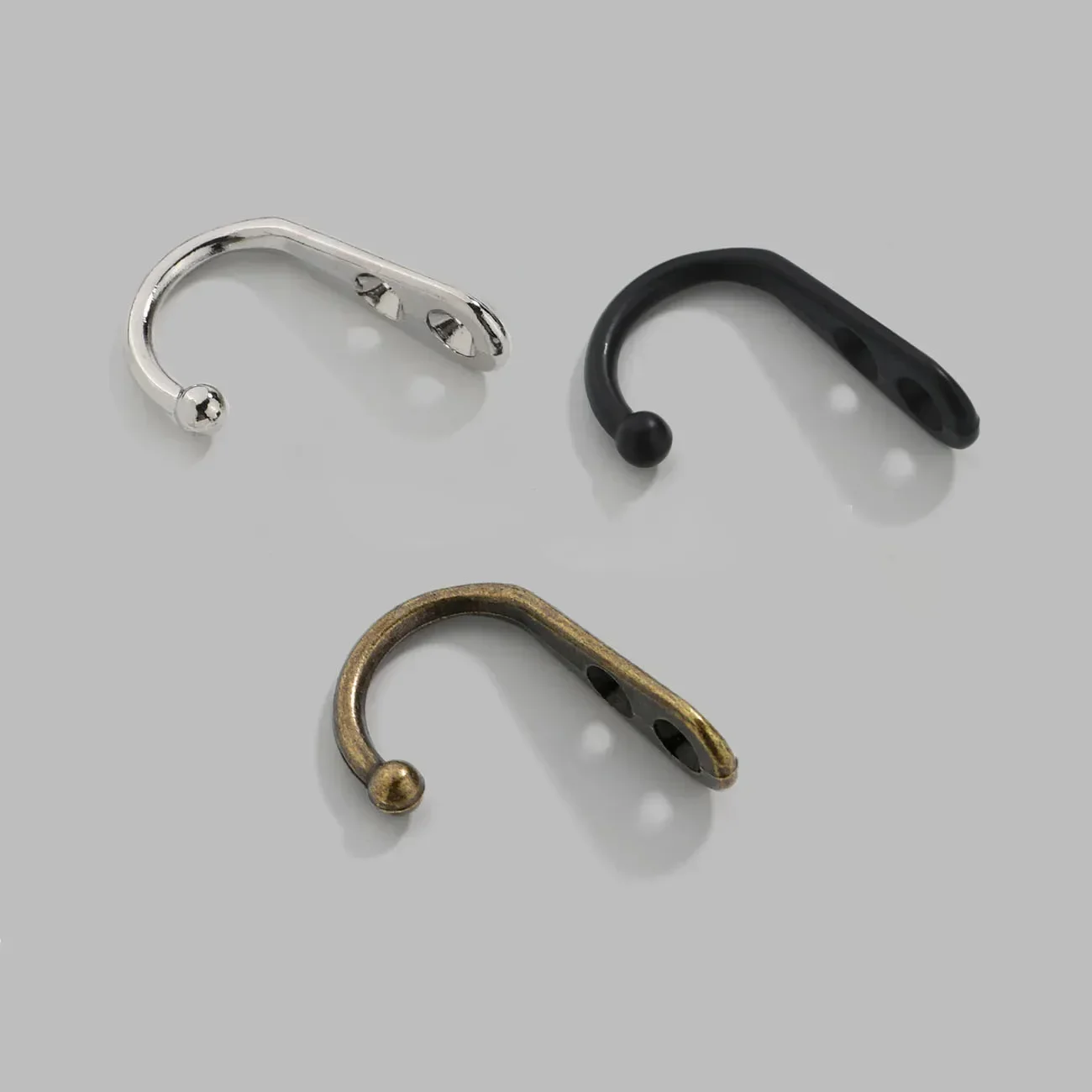 Ganchos de parede 20 peças, ganchos de casaco gancho de garagem montado na parede chapéu hangger ganchos robe gancho único cabide resistente