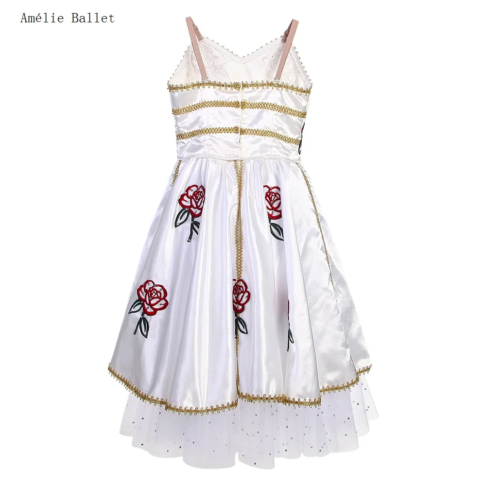 B19021 L'avvolgimento della flora Tutu romantico Abito tutu di danza classica professionale per ragazze Performance o Competizione Dancewear