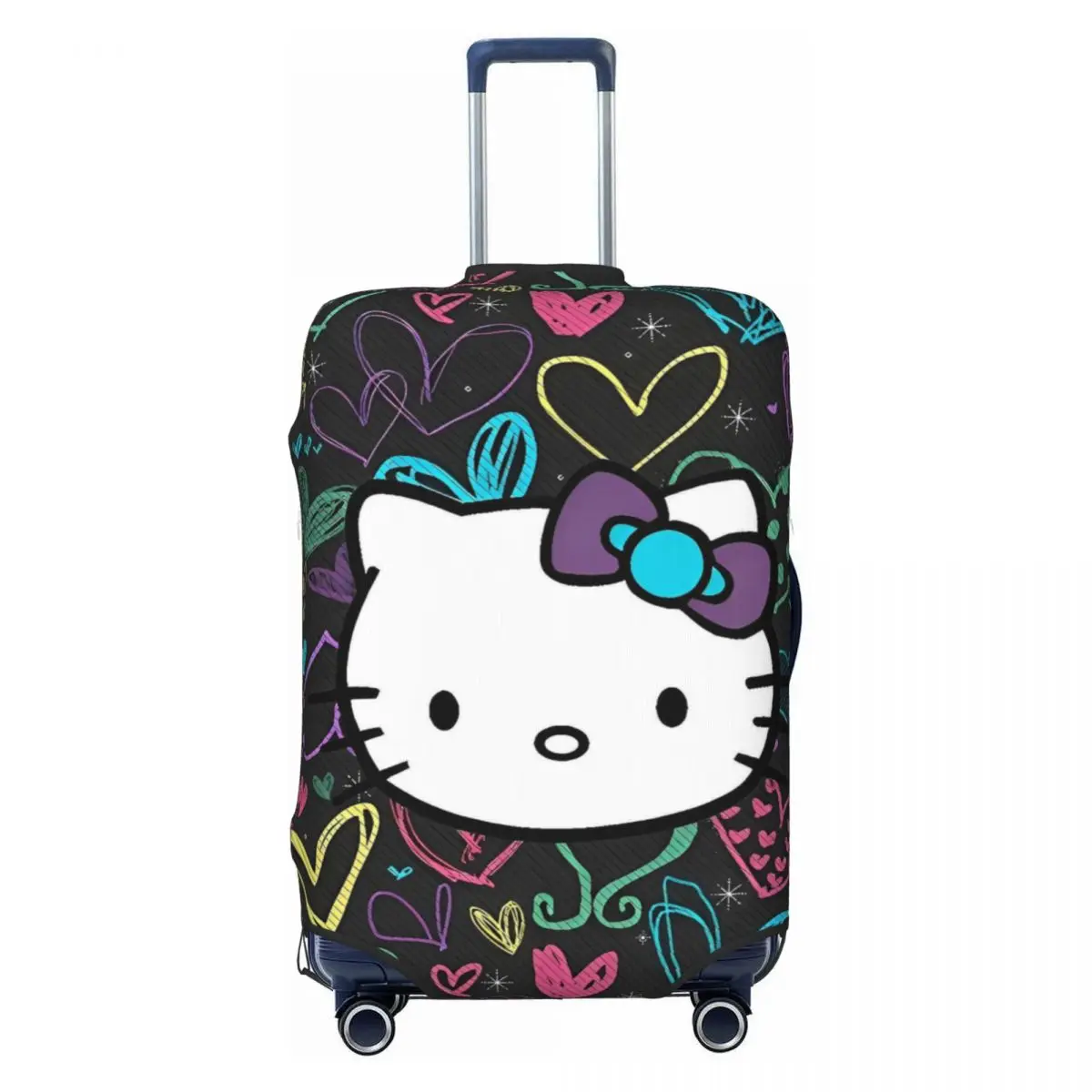 

Hello Kitty Cute Cat Suitcase Cover Flight Cruise Trip Useful Luggage Accesories Protector