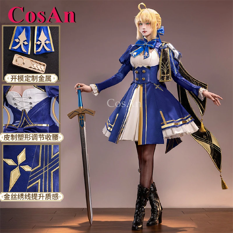 

CosAn Game Honkai: Star Rail Saber Cosplay Costumes Gorgeous Elegant Combat Uniforms Halloween Party Role Play Clothing S-XL New