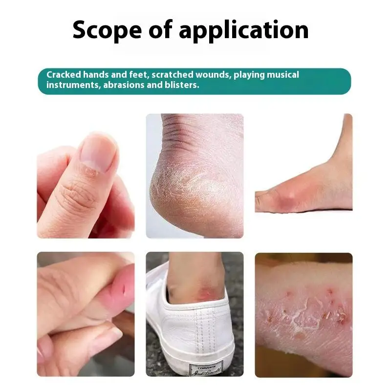 Autocollants de soins des doigts du talon, protection, supplément d'eau hydratant, réparation Anti-fissures, peau sèche, Patch de talon, bande adhésive