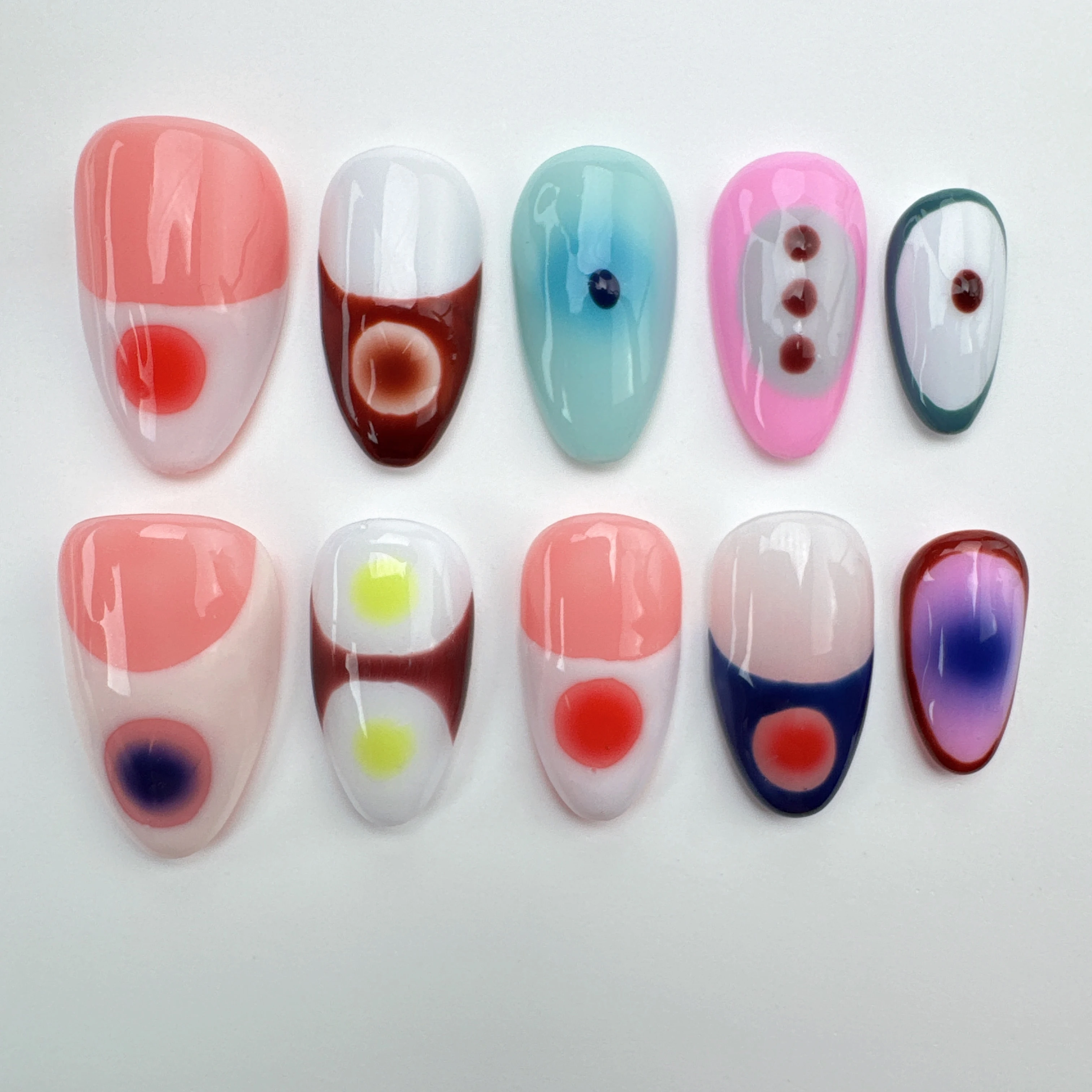 

handmade nail art/custom press on nails/party press on nails/Flakes for nails/wedding nails gift/Japanese nails/Long nails