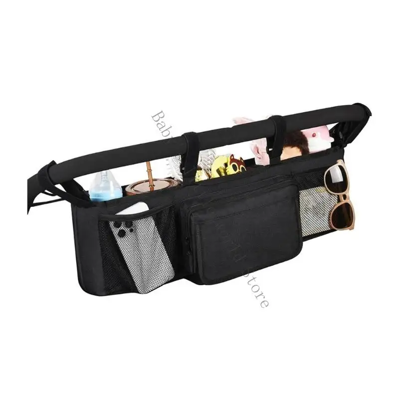 

Additional Pushchair Addition Impermeable Storage Bag Reinforced Fasteners For Organized Baby Travel Equipment B2EB